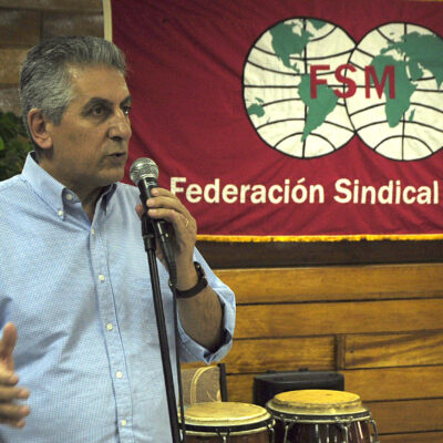 George Mavrikos, Secrétaire Général de la Fédération Syndicale Mondiale