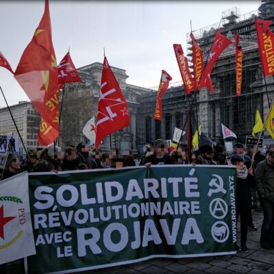 Bloc révolutionnaire dans la manif Afrin du 3 mars