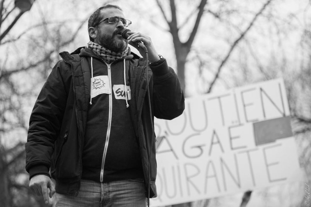 Gaël Quirante, responsable de Sud PTT 92
