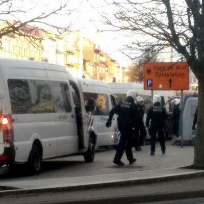 Manifestation interdite Place Bara