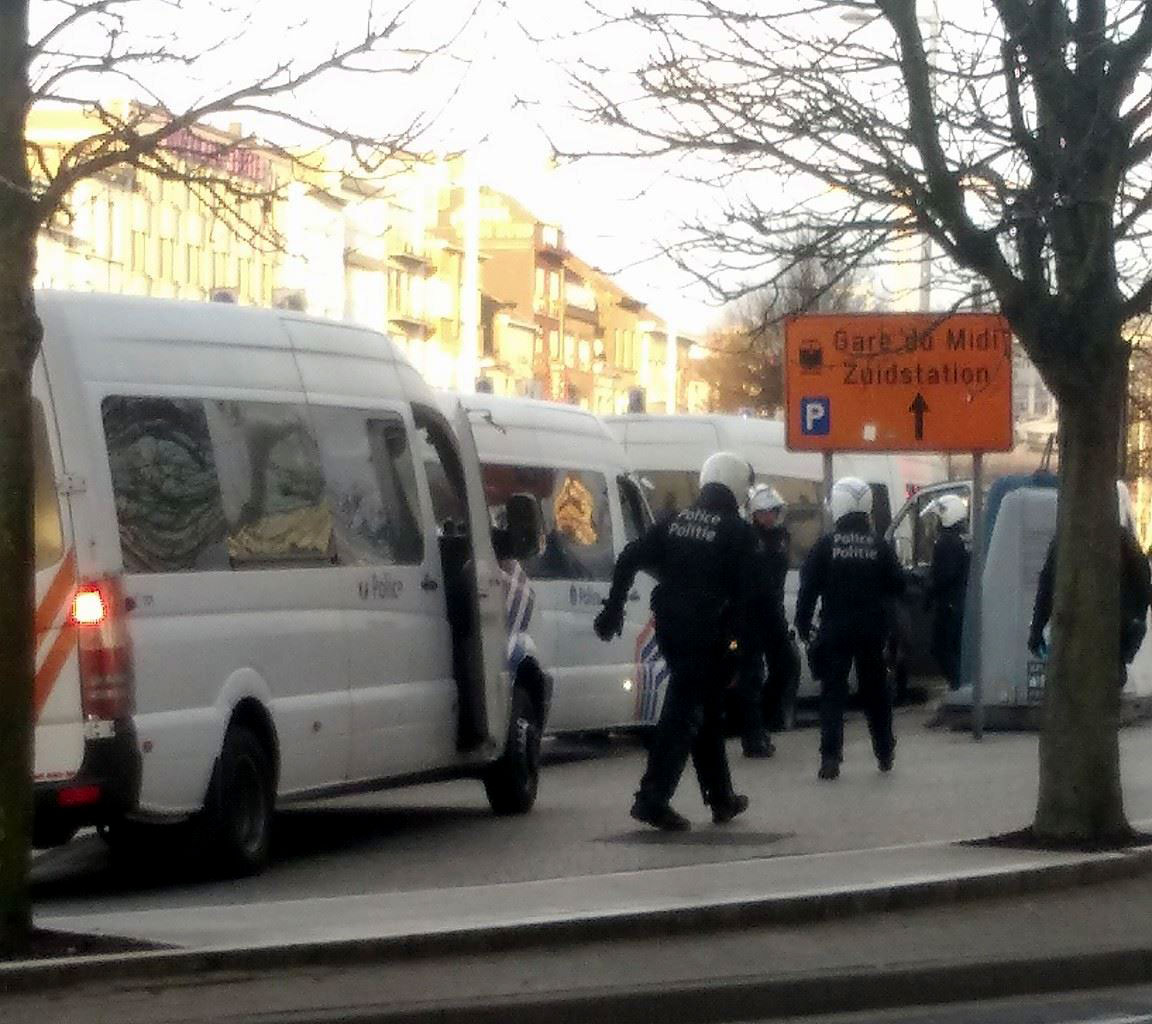 Manifestation interdite Place Bara