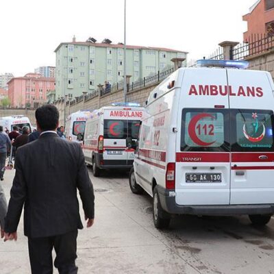 Arrivée des militaires blessés à l'hôpital