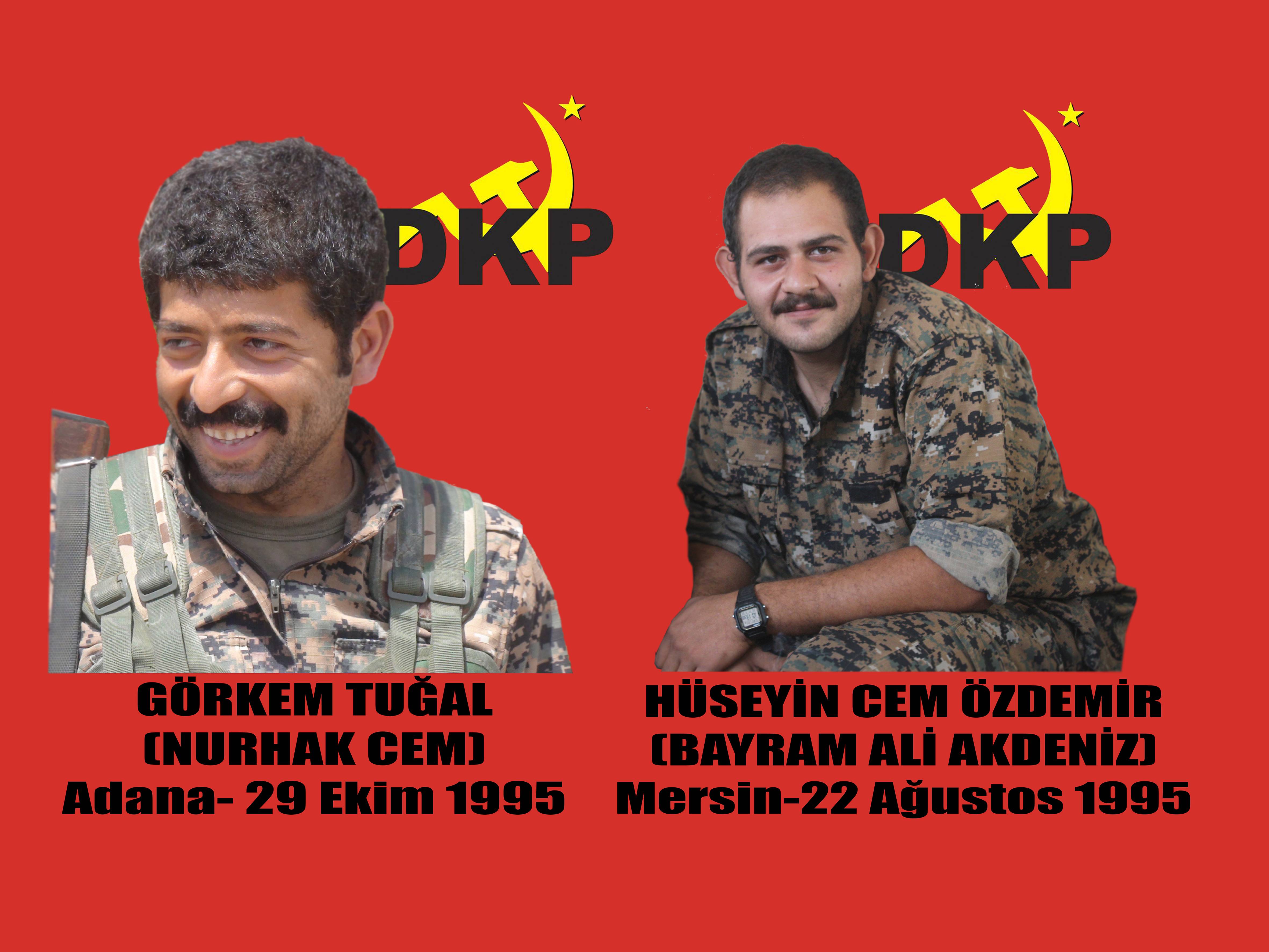 Les combattants du DKP, Hüseyin Cem Özdemir et Görkem Tuğal. Les combattants du DKP, Hüseyin Cem Özdemir et Görkem Tuğal.