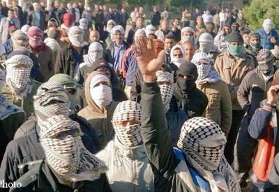 Manifestation des grévistes de Haft-Tapeh