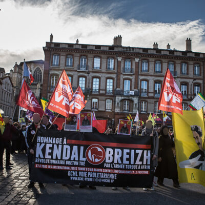 Manifestation d'hommage à Kendal Breizh à Toulouse