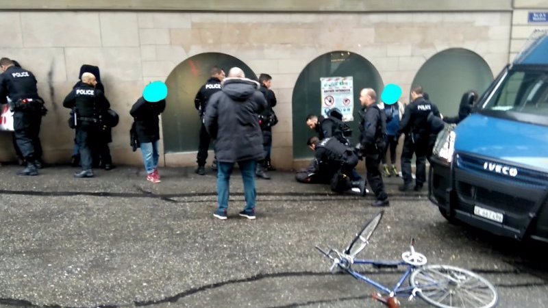 Les arrestations à Genève