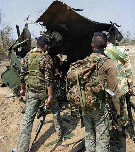 Attaque maoïste contre un véhicule blindé