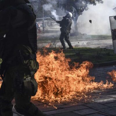 Les affrontements de Thessalonique