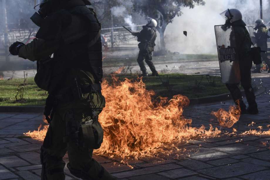Les affrontements de Thessalonique