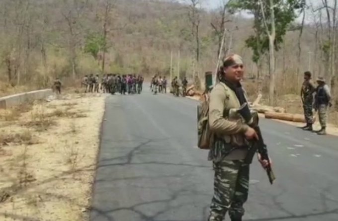 Déploiement de soldats dans le Bijapur