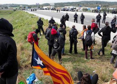 Un des blocages de la Semaine sainte