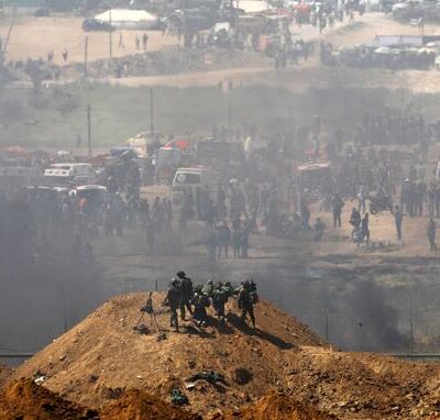 Ce vendredi, à la barrière isolant Gaza