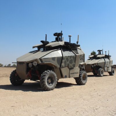 Deux Guardium en service dans l'armée israélienne