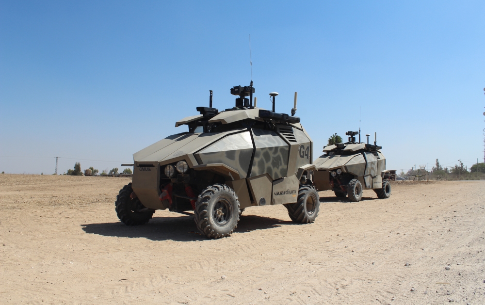 Deux Guardium en service dans l'armée israélienne