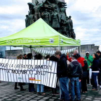 Rassemblement de solidarité avec Jiyed et Mounir