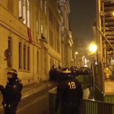 L'opération policière à la Sorbonne
