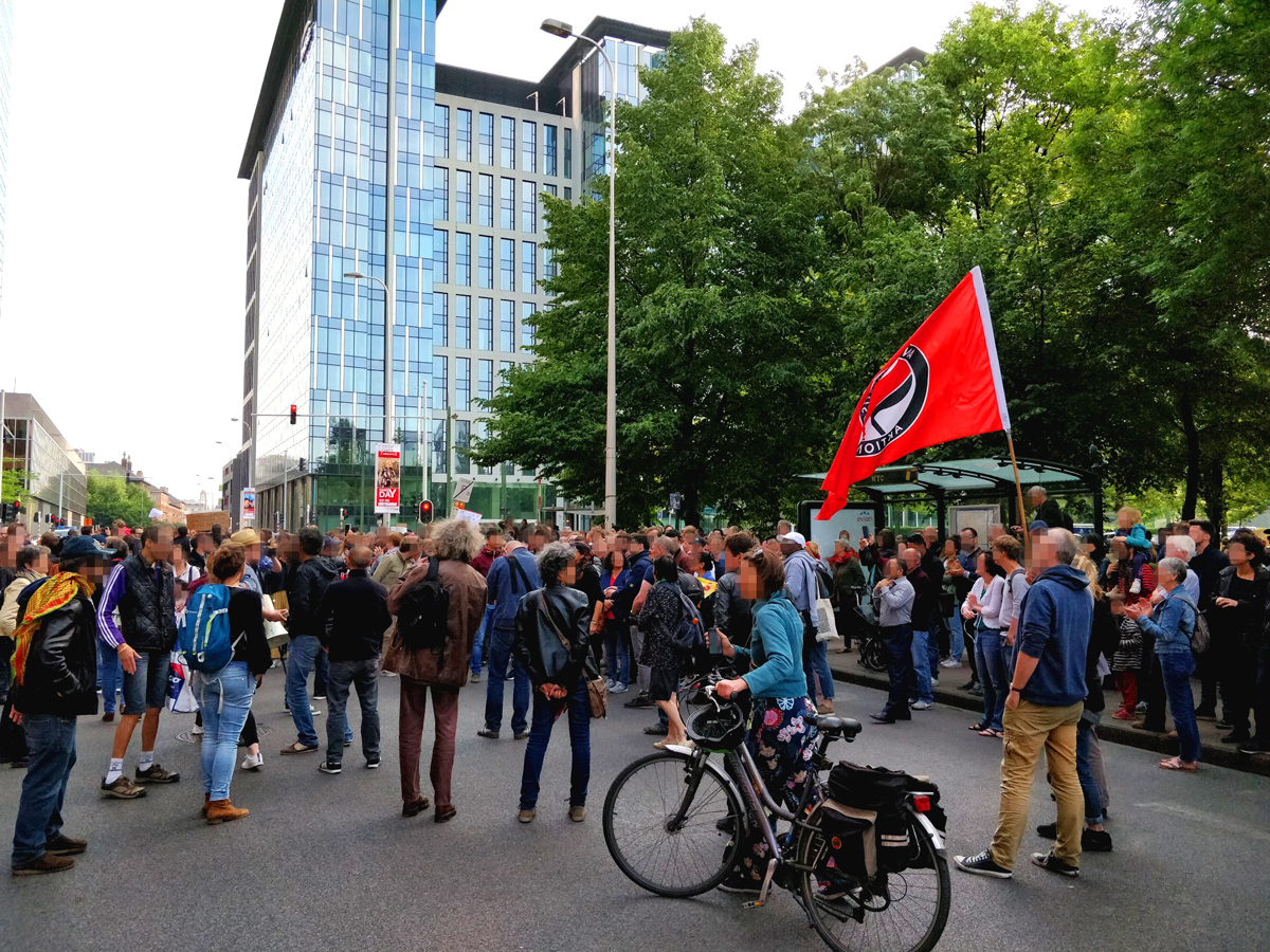 Manifestation en mémoire de Mawda à Bruxelles le 18/5