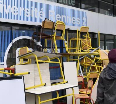 Le blocage à Rennes 2