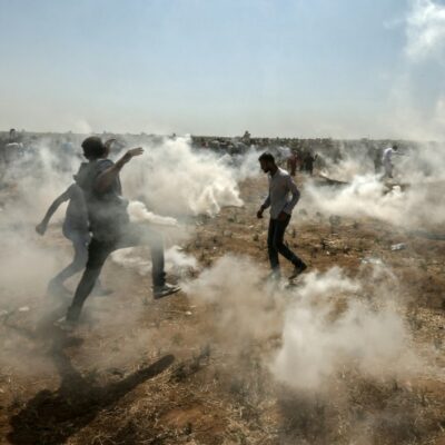 Lacrymogènes sur Gaza