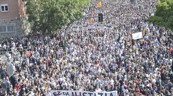 La manifestation de samedi à Irun
