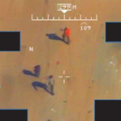 Image prise d'un drone-tueur Reaper