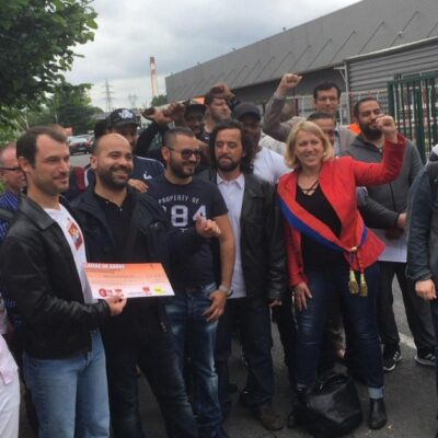 Rassemblement des grévistes vendredi à Alfortville