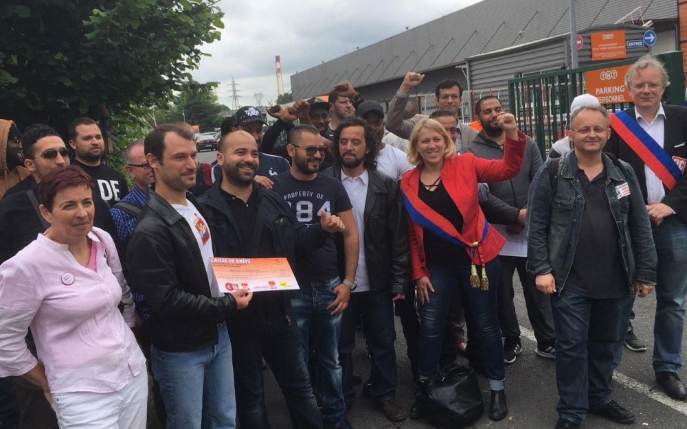 Rassemblement des grévistes vendredi à Alfortville