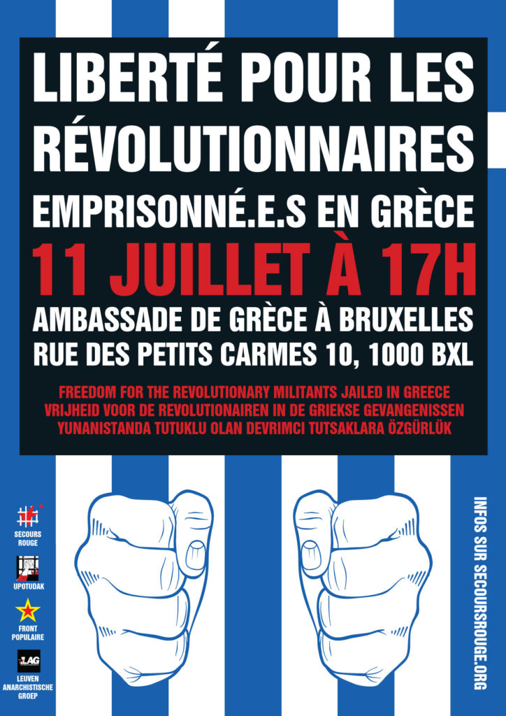 Liberté pour les révolutionnaires emprisonné.e.s en Grèce!