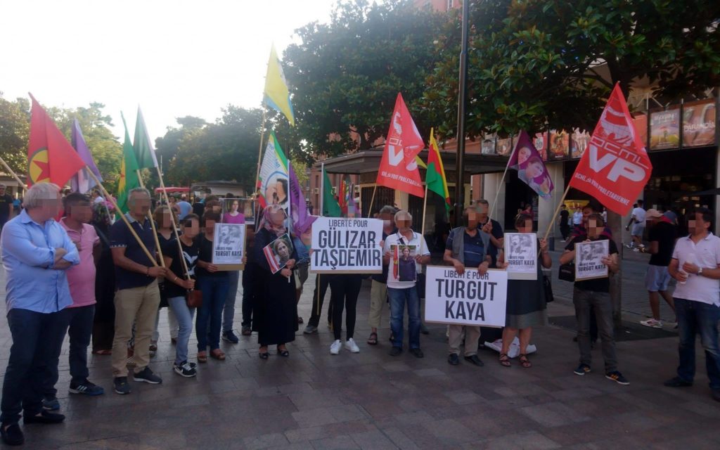 Rassemblement à Toulouse pour Turgut Kaya et Gülizar Taşdemir.