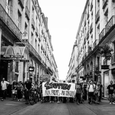 manifestation de soutien aux proches de Abubakar Fofana