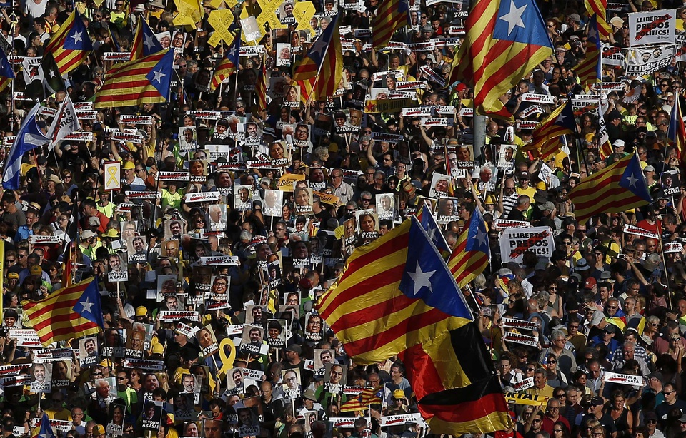 La manifestation de samedi à Barcelone