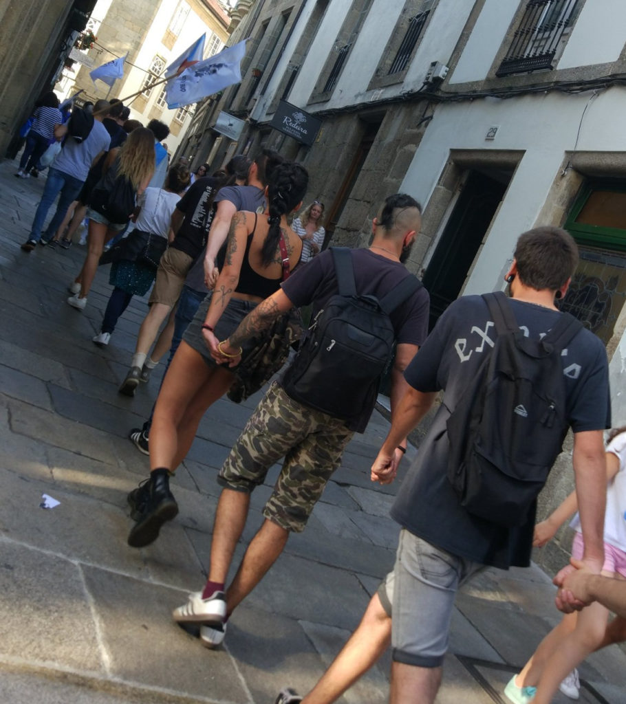 Chaine humaine pour le rapatriement des prisonniers indépendantistes galiciens