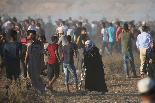 Une manifestation à la frontière de Gaza (archive)