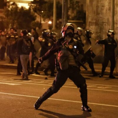 Les affrontements à Lima