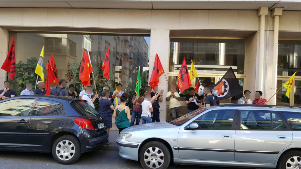 Rassemblement à Lyon pour Turgut Kaya et Hidi Gönek