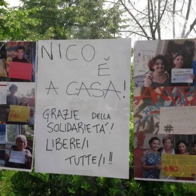 Nicolo est à la maison, merci pour la solidarité, liberté pour tou.te.s