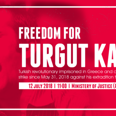 Rassemblement à Athènes pour Turgut Kaya