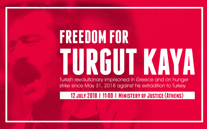 Rassemblement à Athènes pour Turgut Kaya