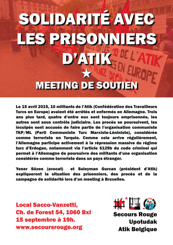 Meeting de soutien aux prisonniers d’Atik