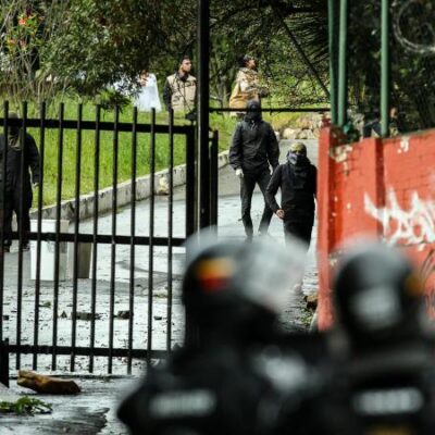 Les affrontements à Bogota