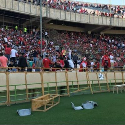 Le stade Azadi de téhéran lors des incidents