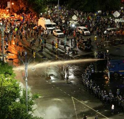 Les affrontements de vendredi à Bucarest