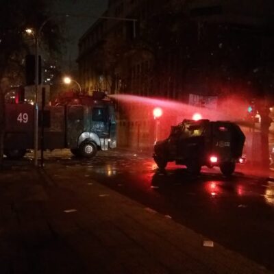 Les affrontements de Santiago