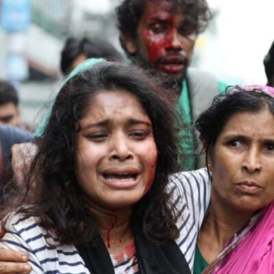 Manifestant.e.s blessé.e.s à Dacca