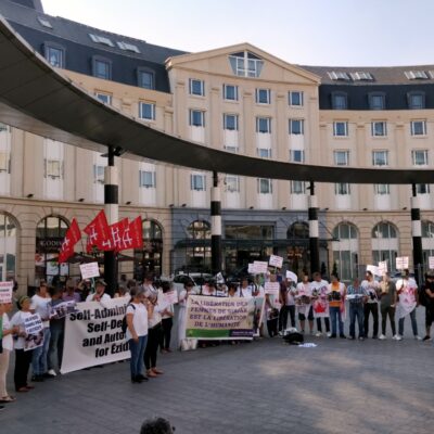 Rassemblement à Bruxelles en solidarité avec Shengal