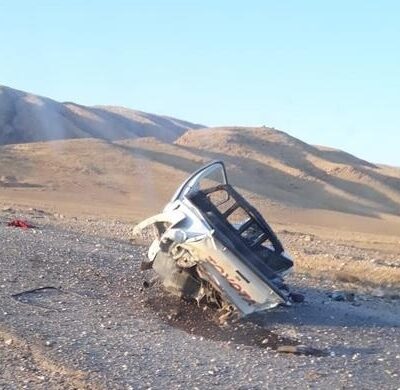 Une des voitures transportant des combattants YBŞ après l'attaque par la Turquie