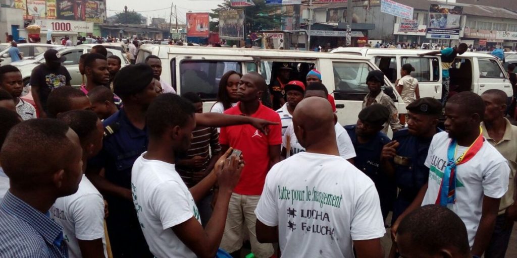 Manifestants du mouvement LUCHA interpellés par la police