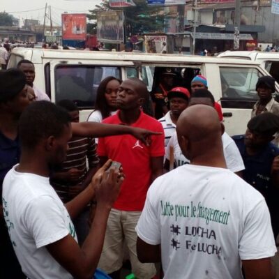 Manifestants du mouvement LUCHA interpellés par la police