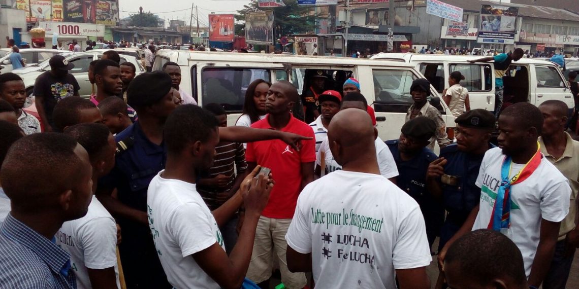 Manifestants du mouvement LUCHA interpellés par la police