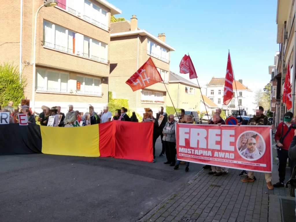 Solidarité à Bruxelles avec Mustapha Awad.